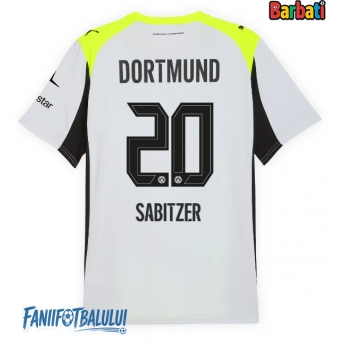 Borussia Dortmund Marcel Sabitzer #20 Tricou Fotbal Replică 2025-26 Barbati Deplasare